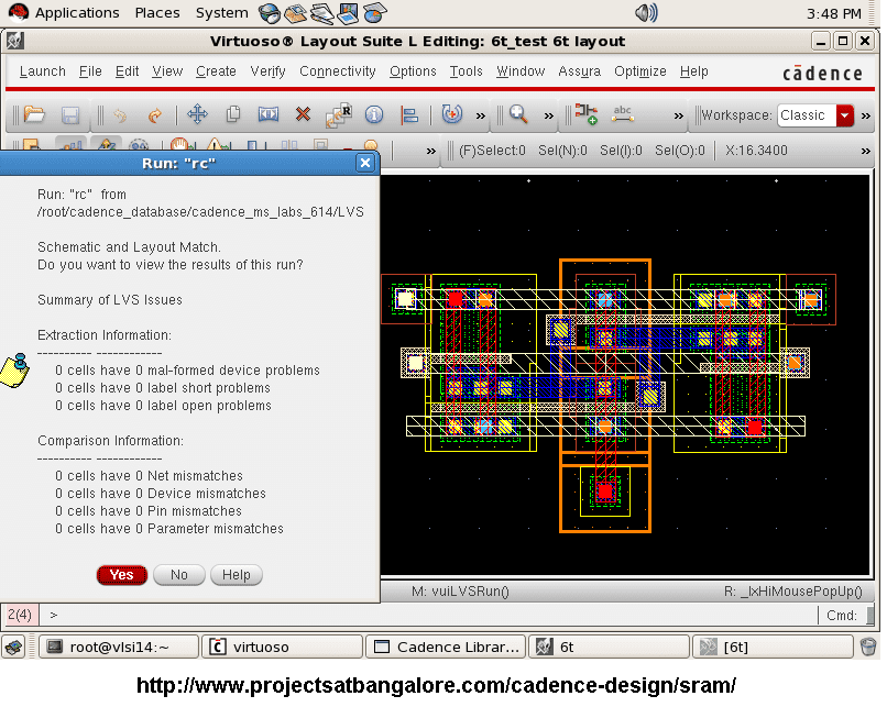 SRAM logic Design footprint in Cadence Virtuoso